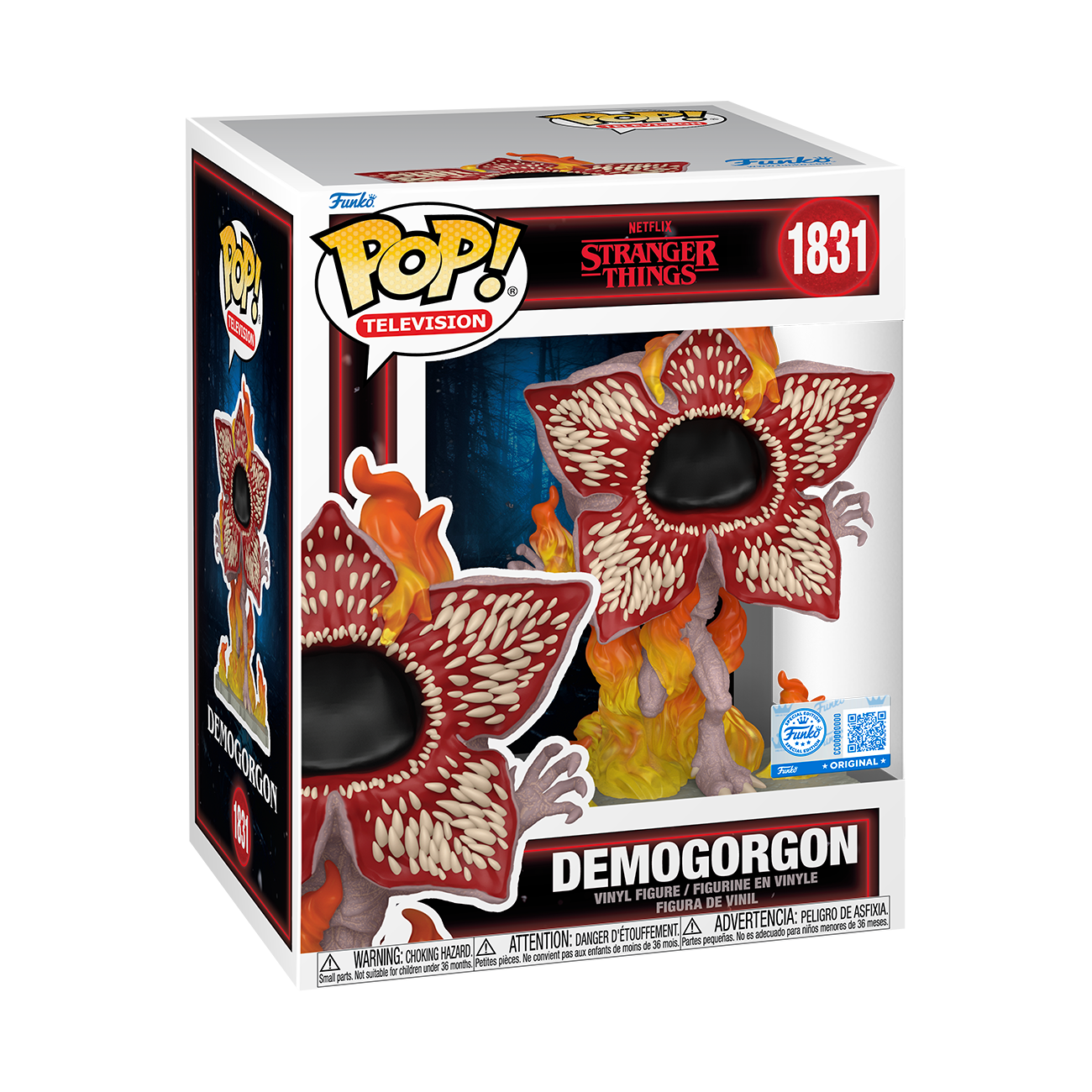 Alternative view of Pop! Premium Demogorgon on Fire