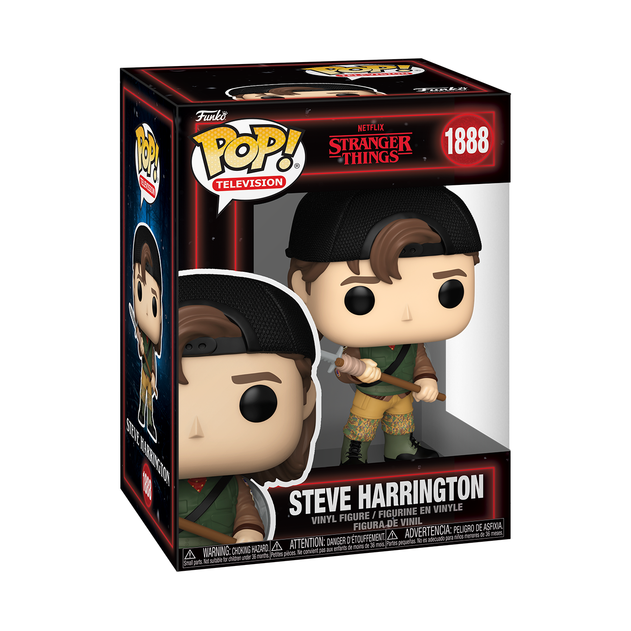 Alternative view of Pop! Steve Harrington with Spear