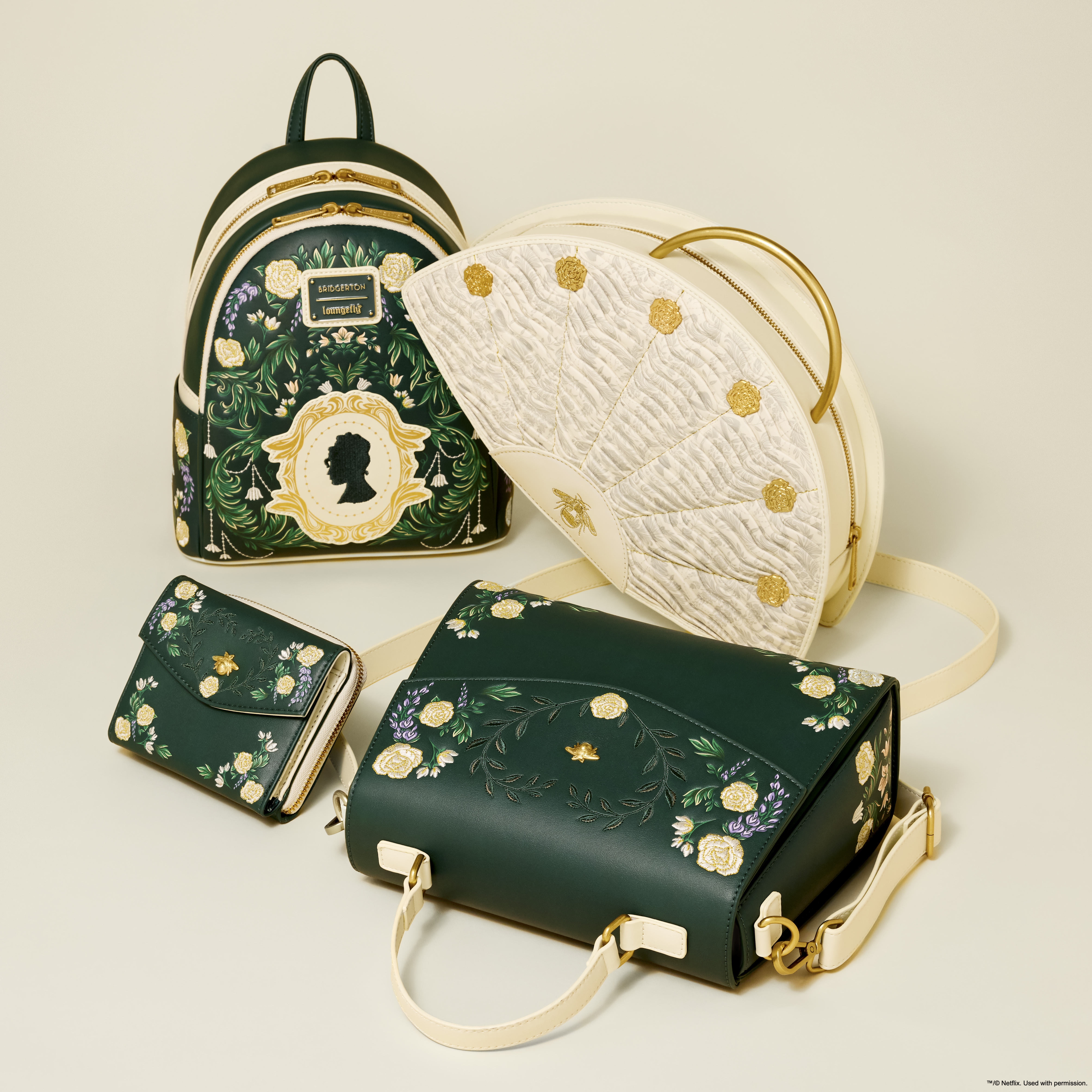 Bridgerton Figural Fan Handbag - Image 5