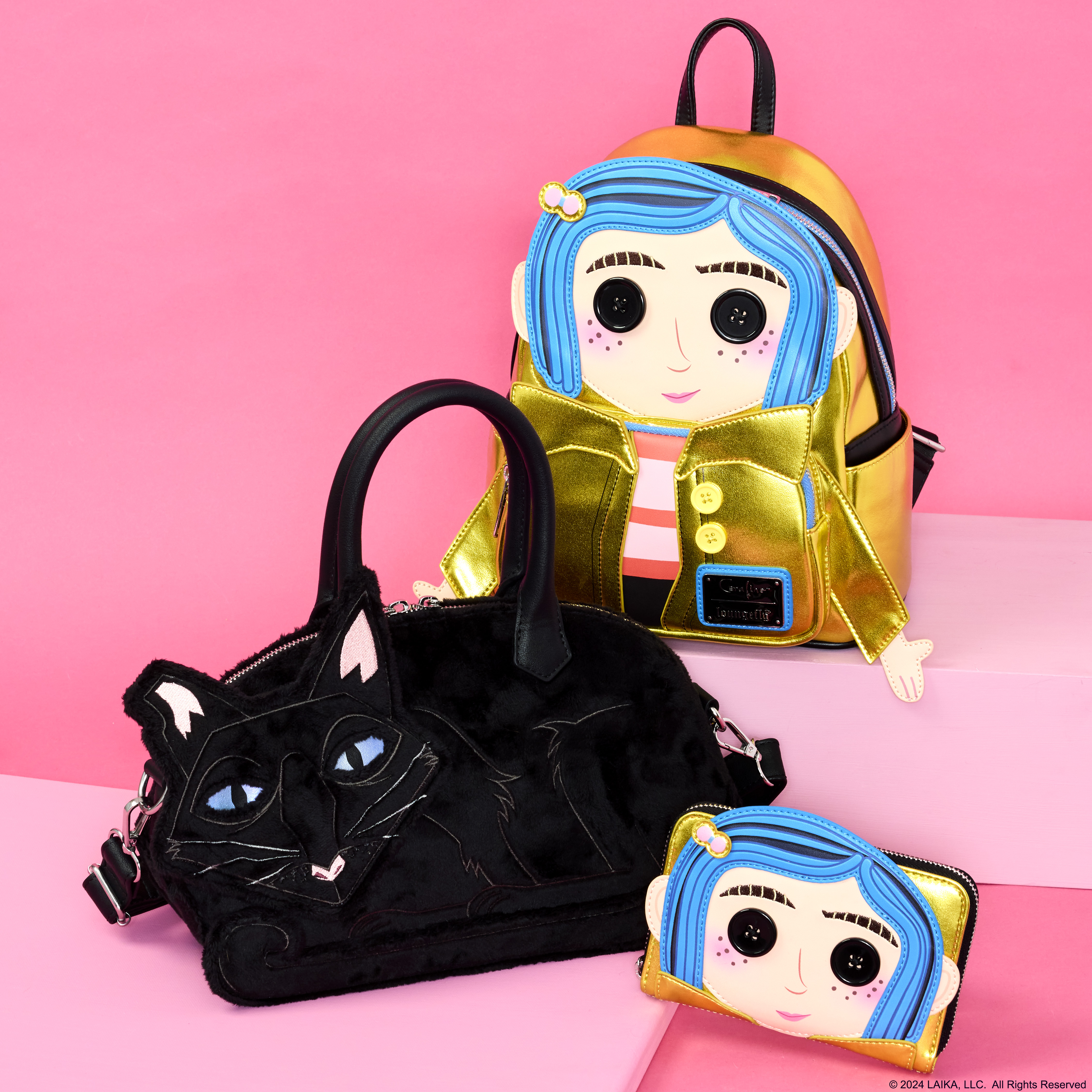 Coraline 15th Anniversary Laika Doll Metallic Cosplay Mini Backpack - Image 3