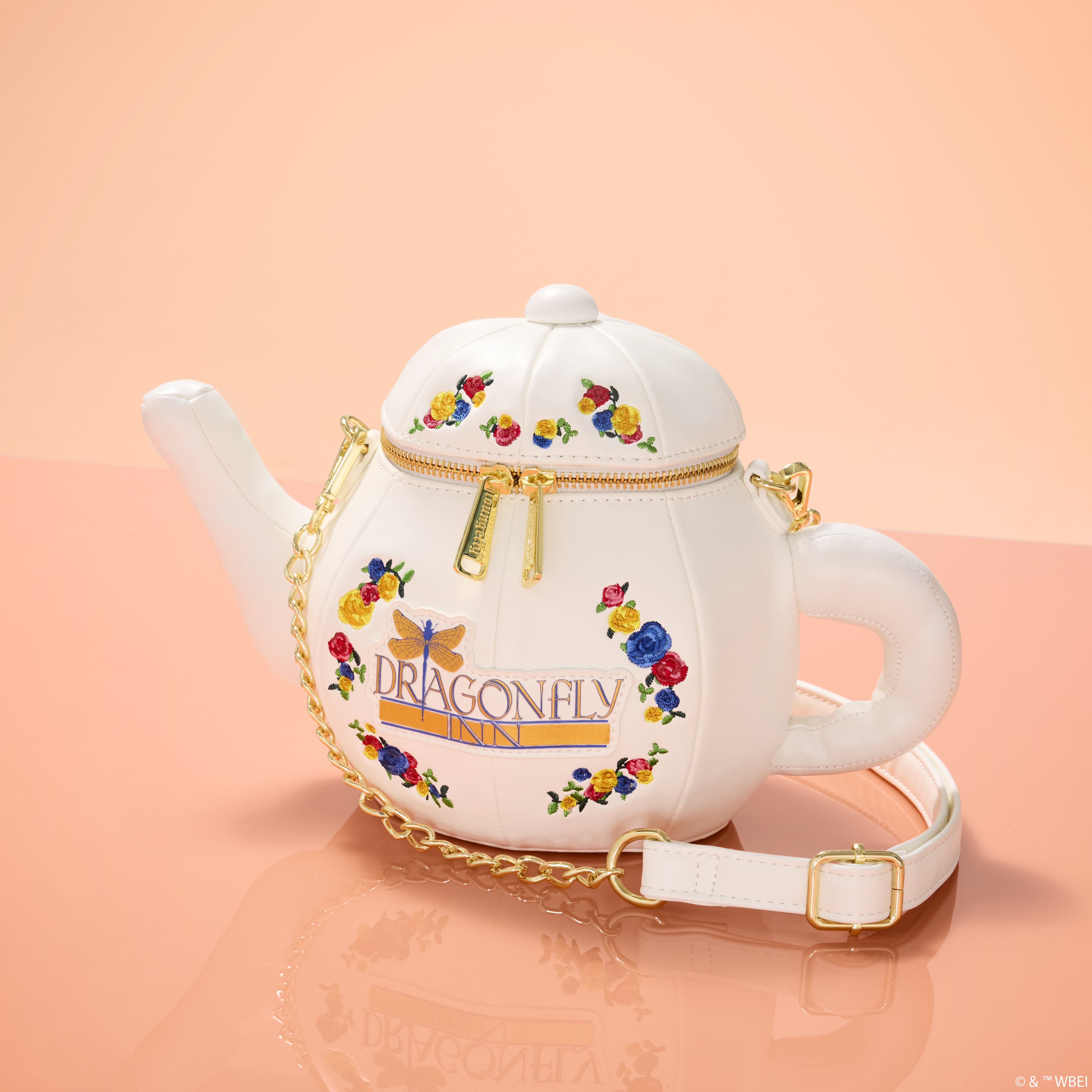 Alternative view of Gilmore Girls Dragonfly Inn Figural Teapot Crossbody Bag