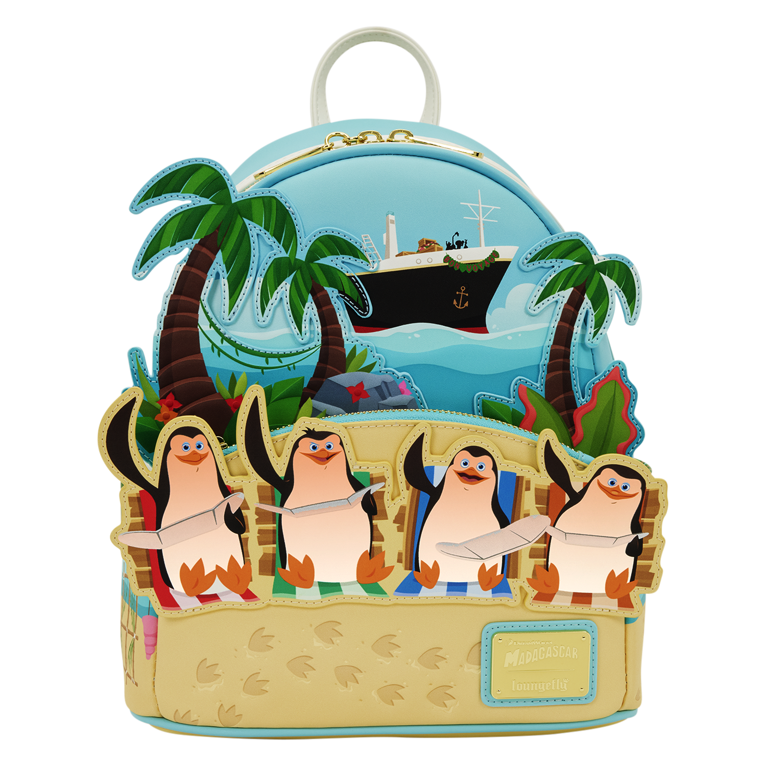 Madagascar Exclusive Penguins Beach Mini Backpack - Image 4