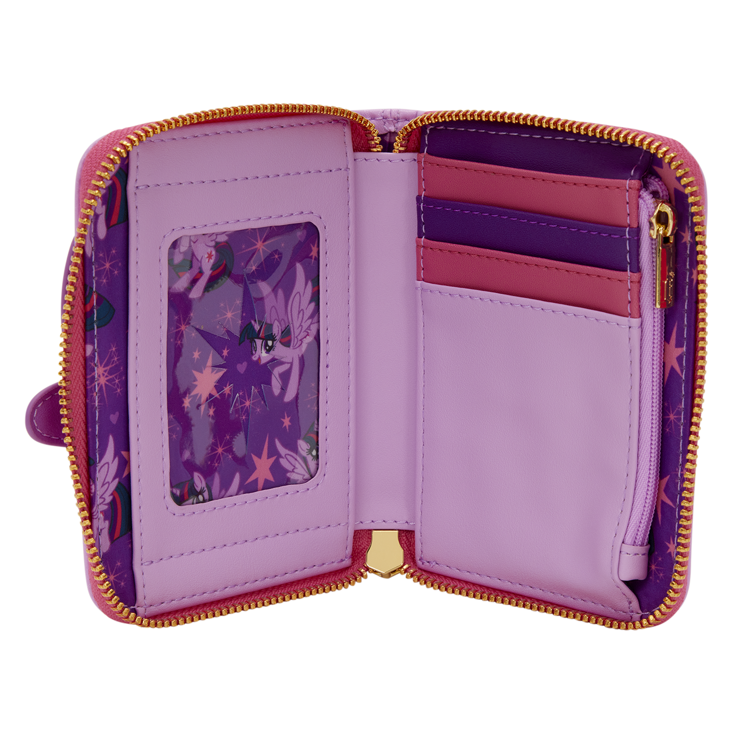 My Little Pony Twilight Sparkle Cosplay Glitter Zip Around Wallet - Image 4