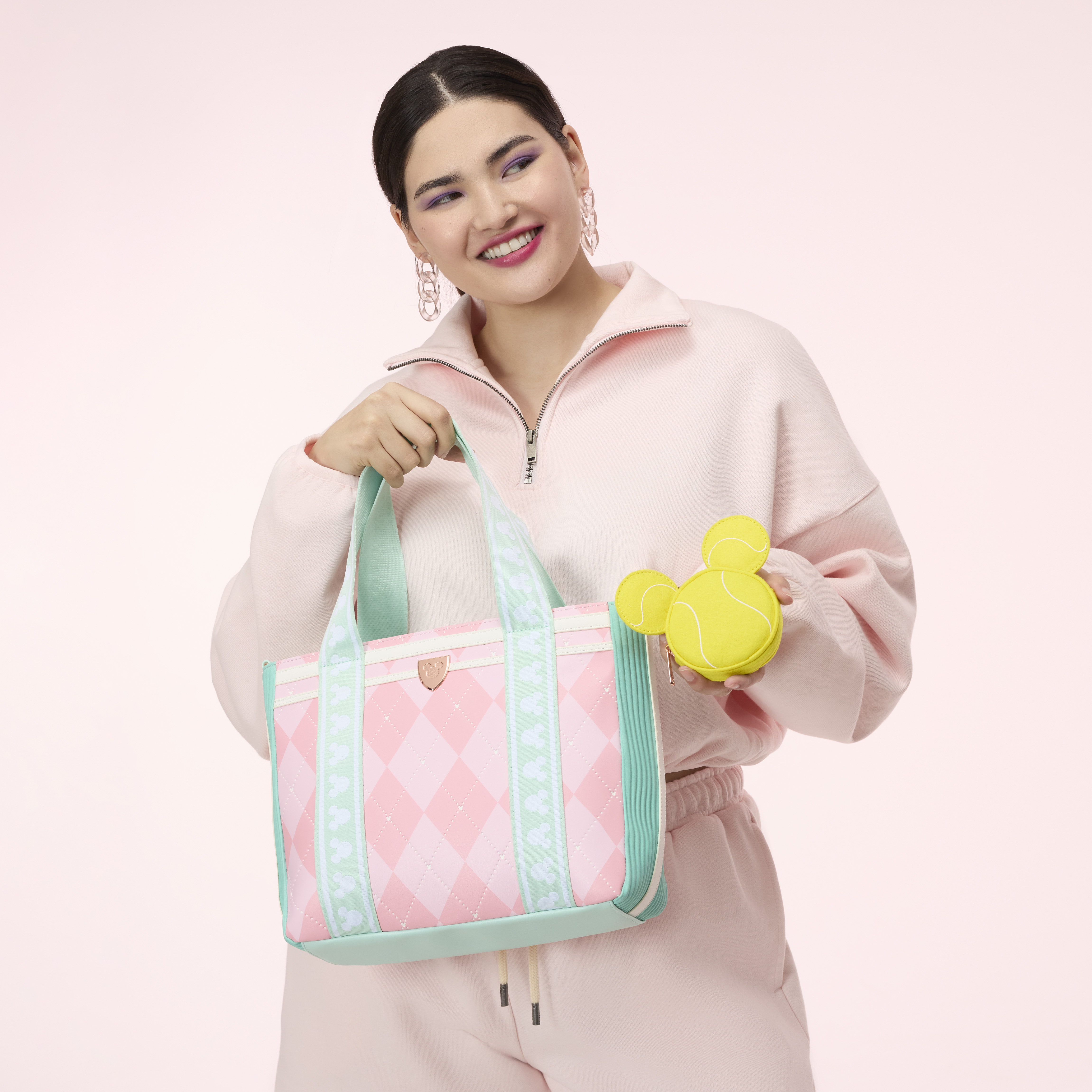 Mickey Mouse Tennis Tote Crossbody Bag with Coin Bag - Image 3