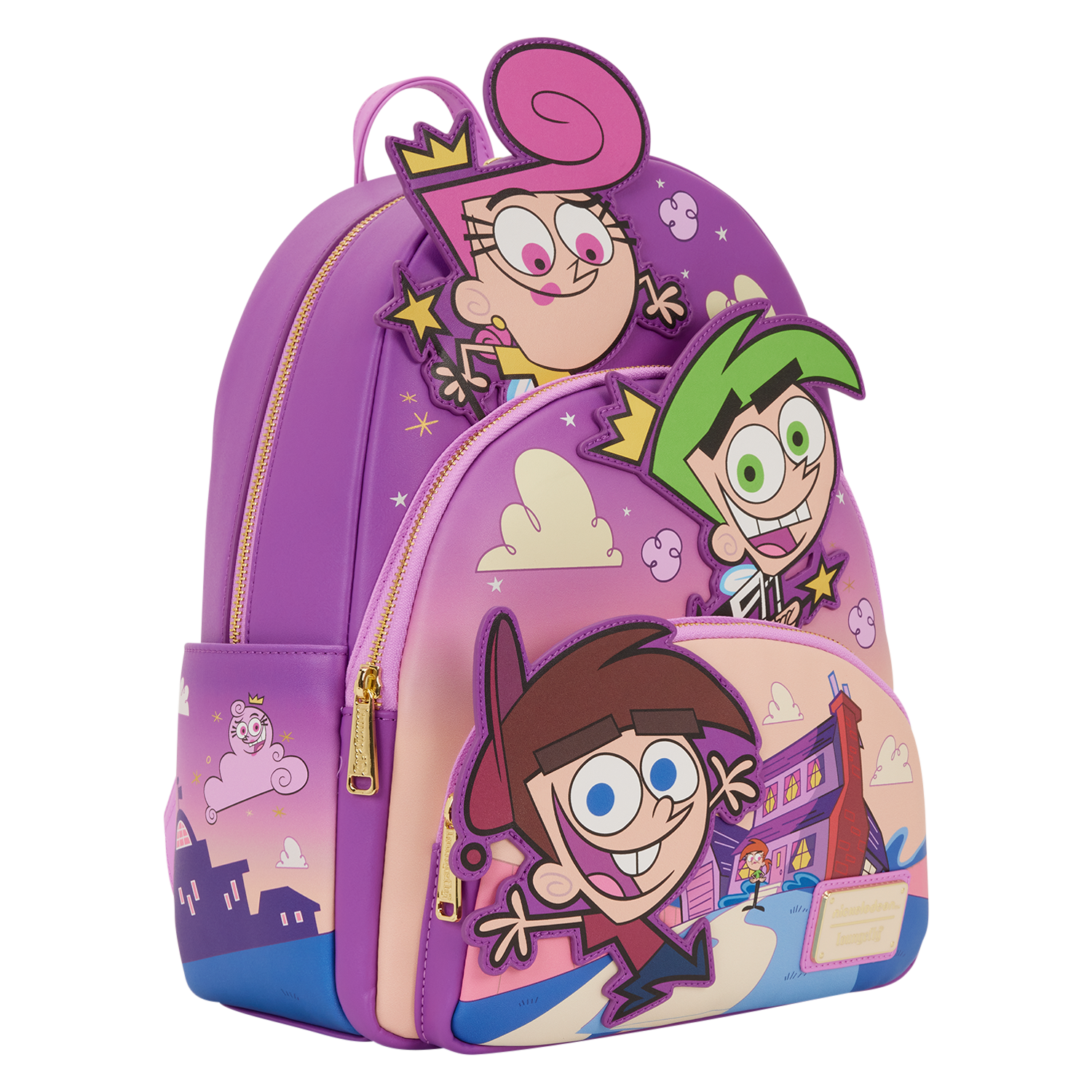 The Fairly OddParents Exclusive Triple Pocket Glow Midi Backpack - Image 4
