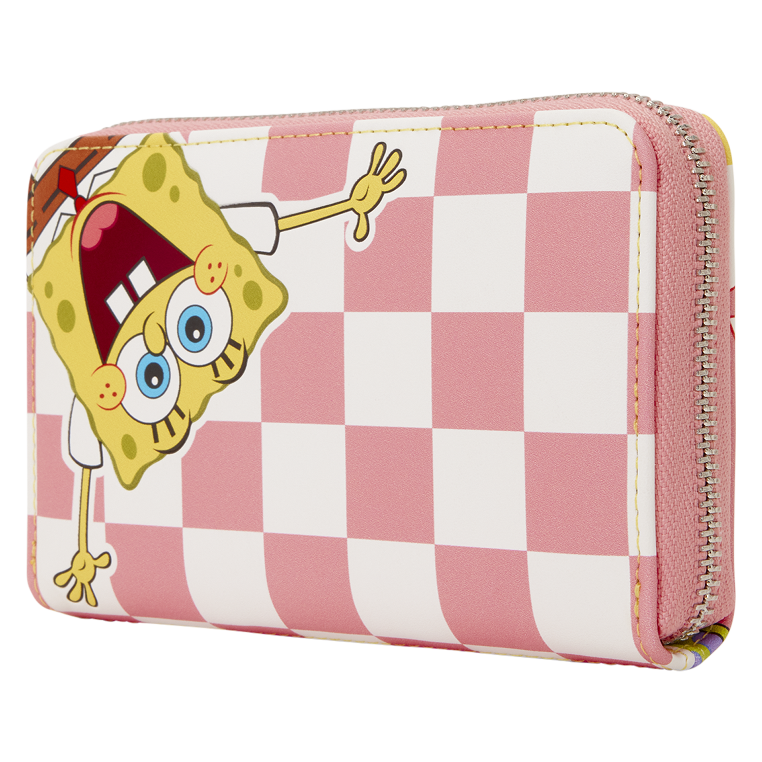SpongeBob SquarePants & Patrick Star Checkered Zip Around Wallet - Image 4