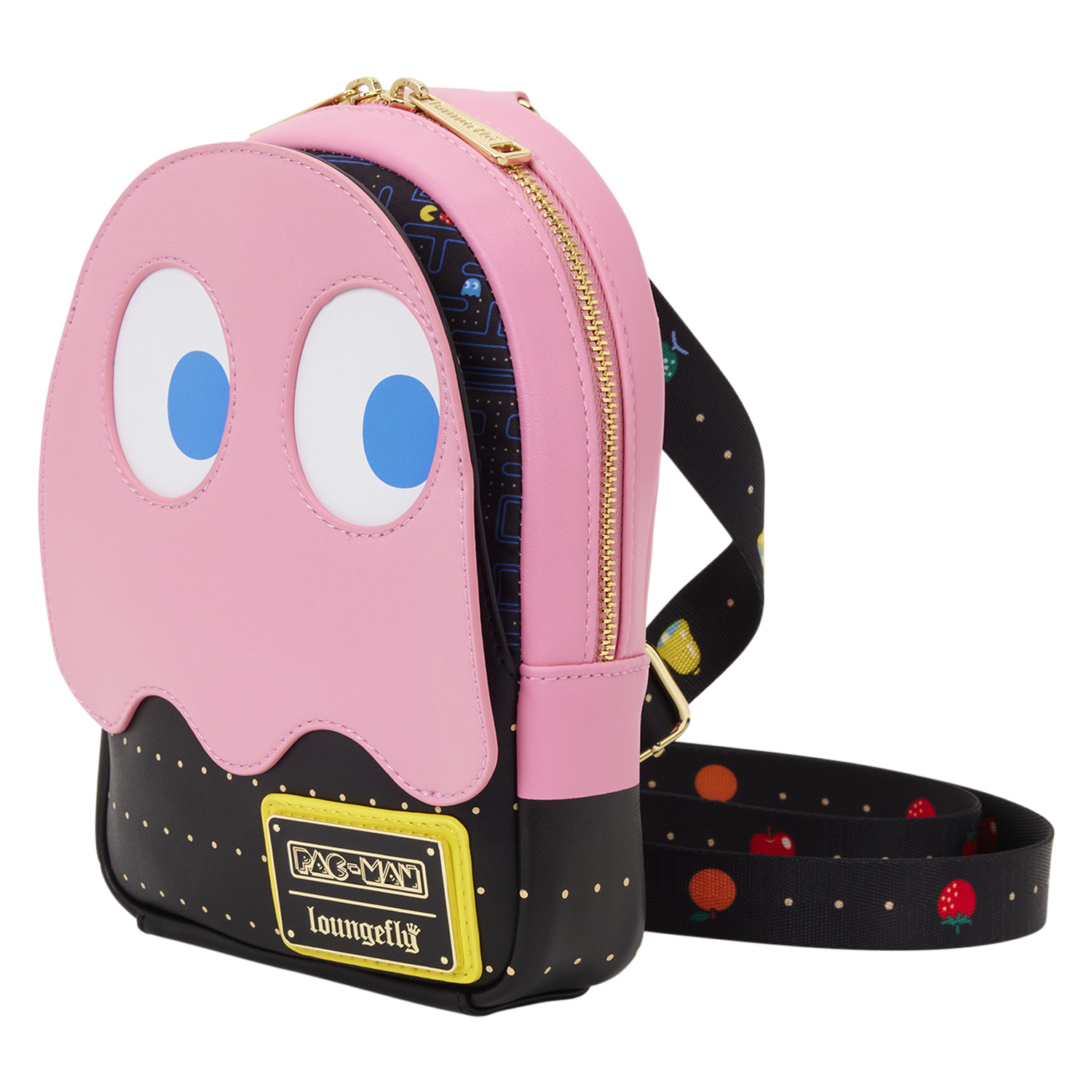 PAC-MAN Pinky Ghost Glow Sling Crossbody Bag - Image 4