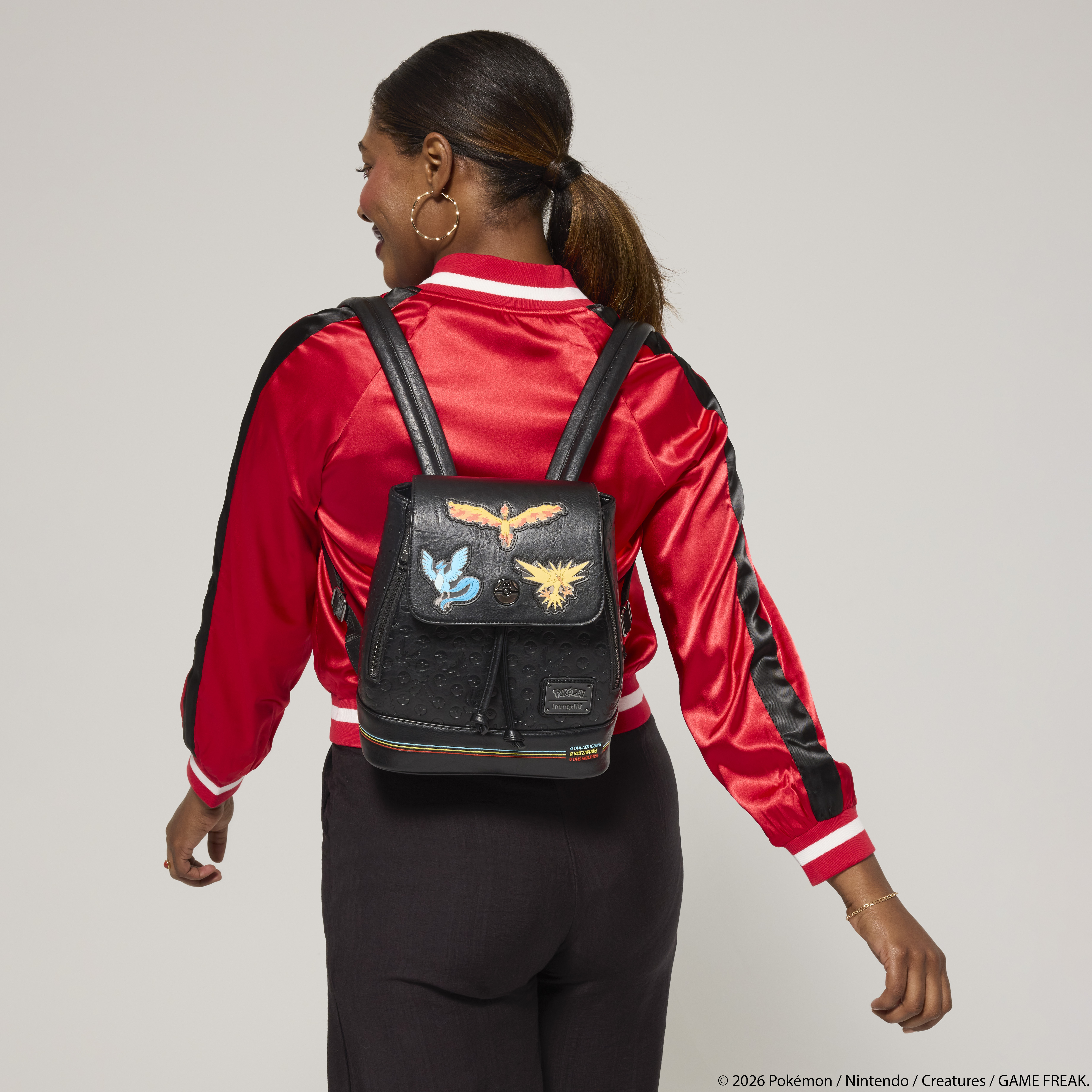 Alternative view of Pokémon Legendary Birds and Beasts Drawstring Mini Backpack