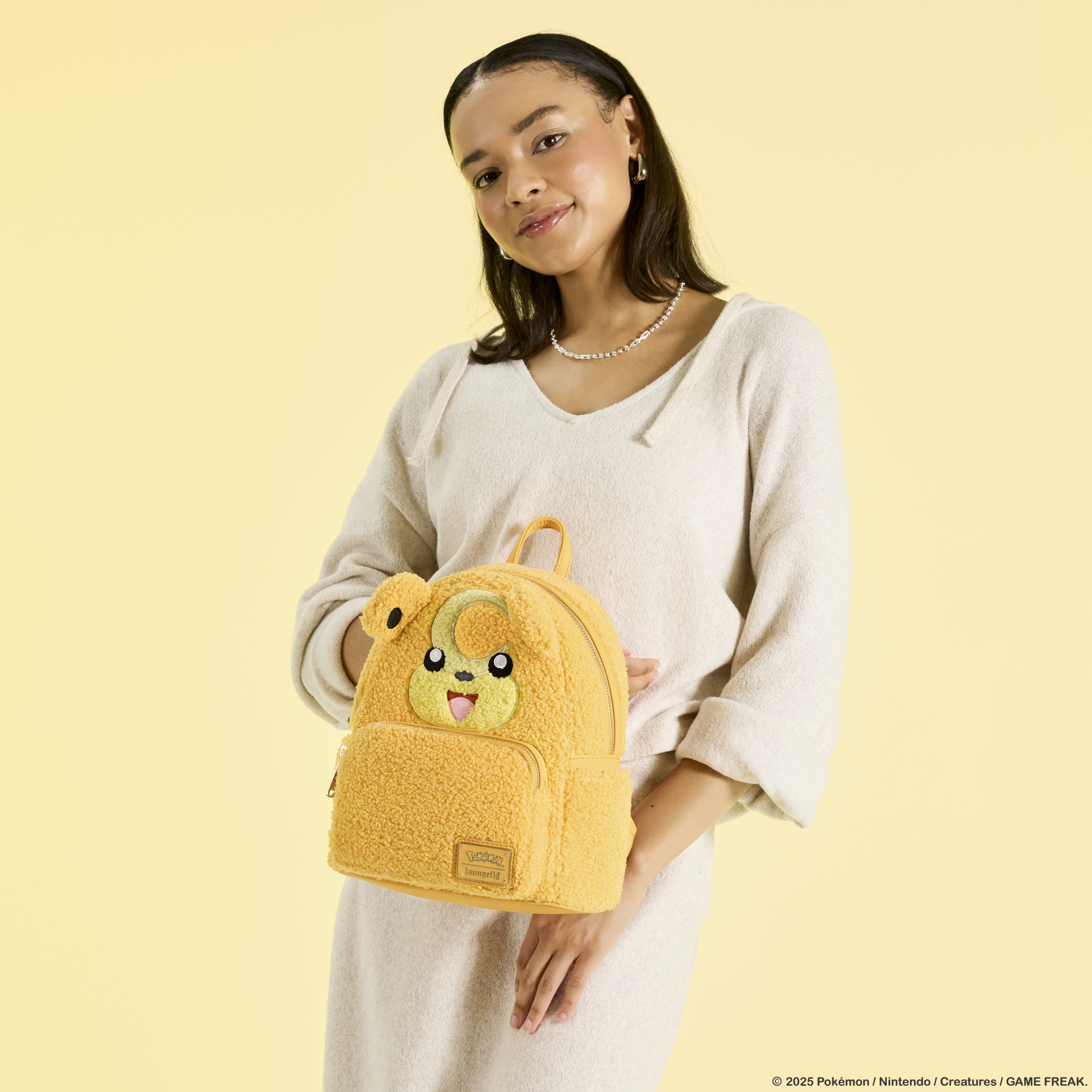 Alternative view of Pokémon Teddiursa Limited Edition Sherpa Cosplay Mini Backpack
