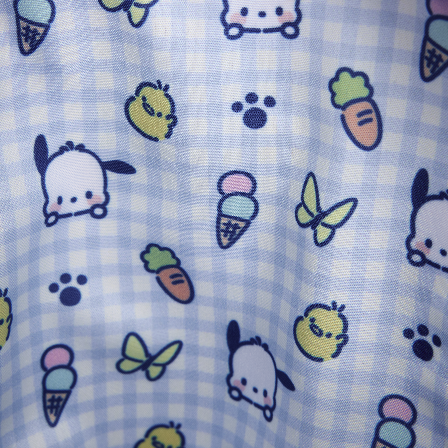 Sanrio Pochacco Gingham Cell Phone Crossbody Bag with Coin Bag - Image 7