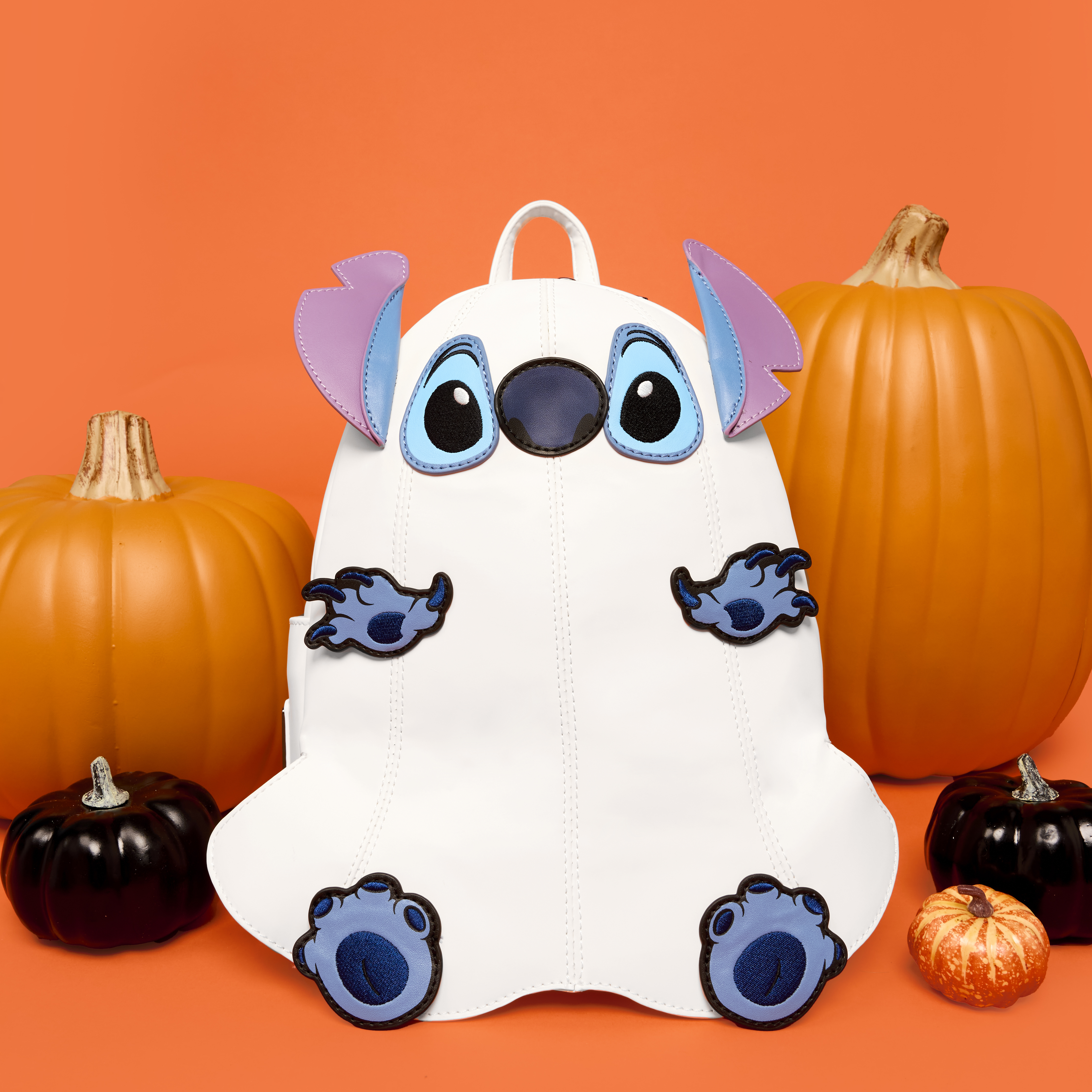 Alternative view of Stitch Ghost Costume Figural Glow Mini Backpack