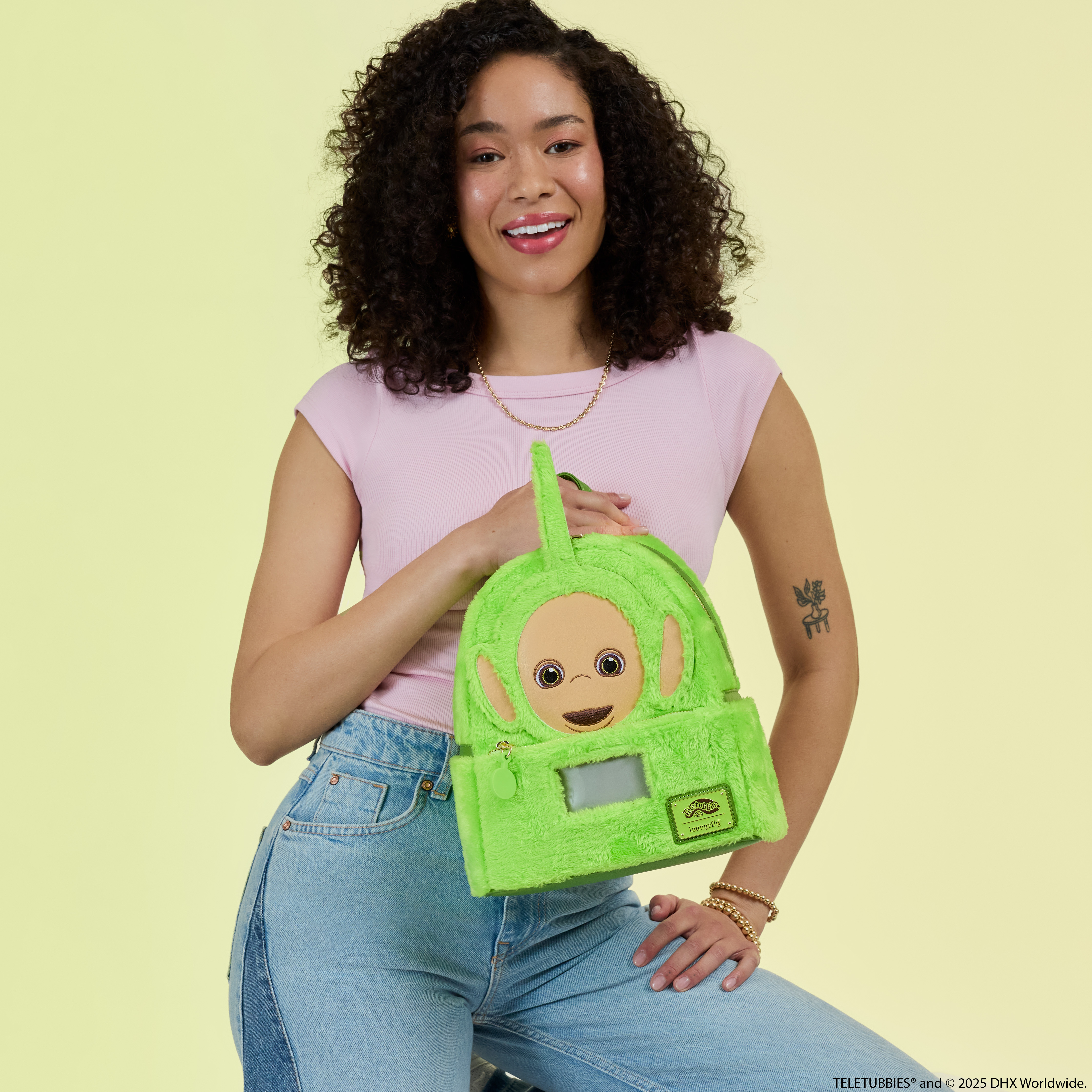 Alternative view of Teletubbies Dipsy Plush Cosplay Light Up Mini Backpack