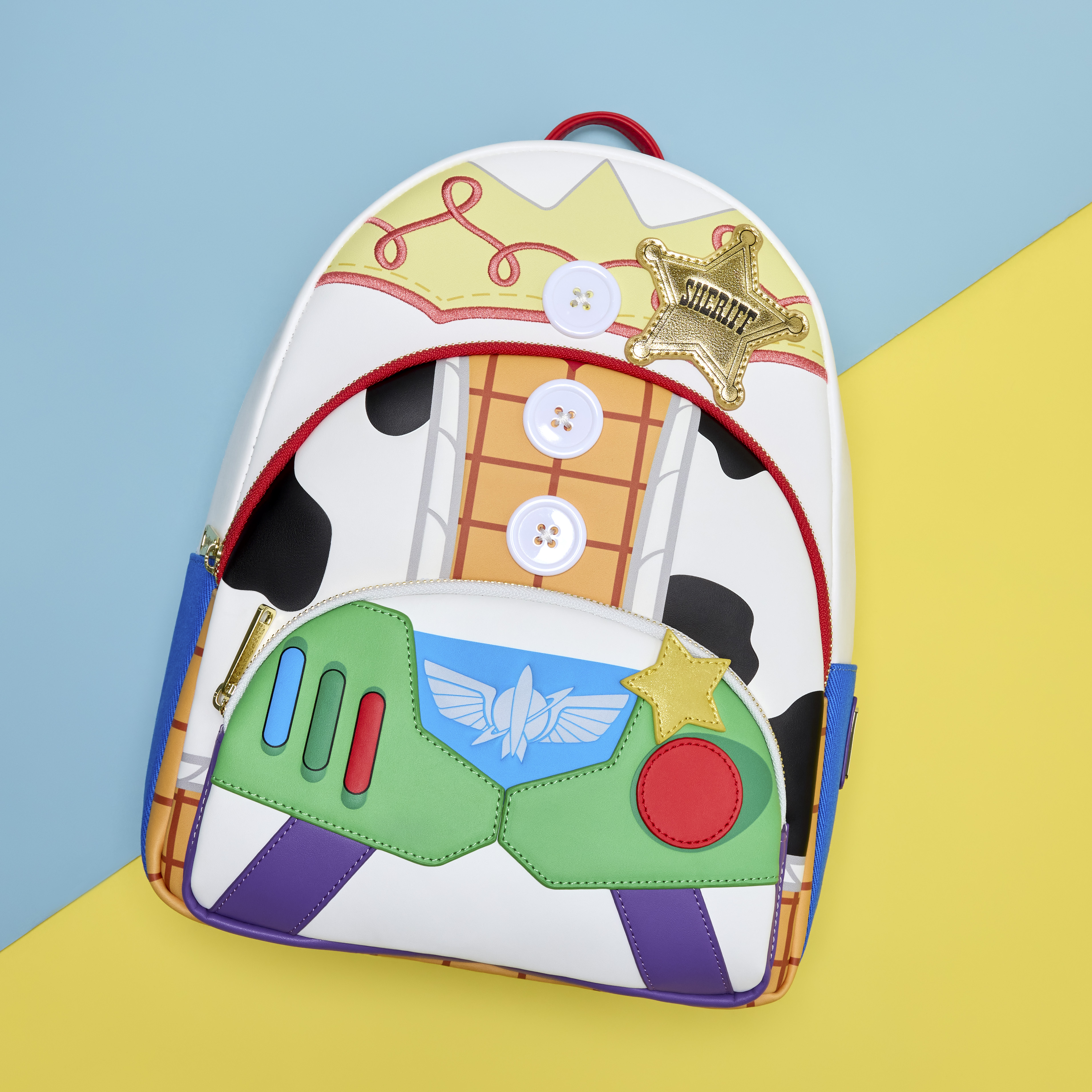 Toy Story 5 Triple Pocket Jessie, Woody, & Buzz Midi Backpack - Image 4