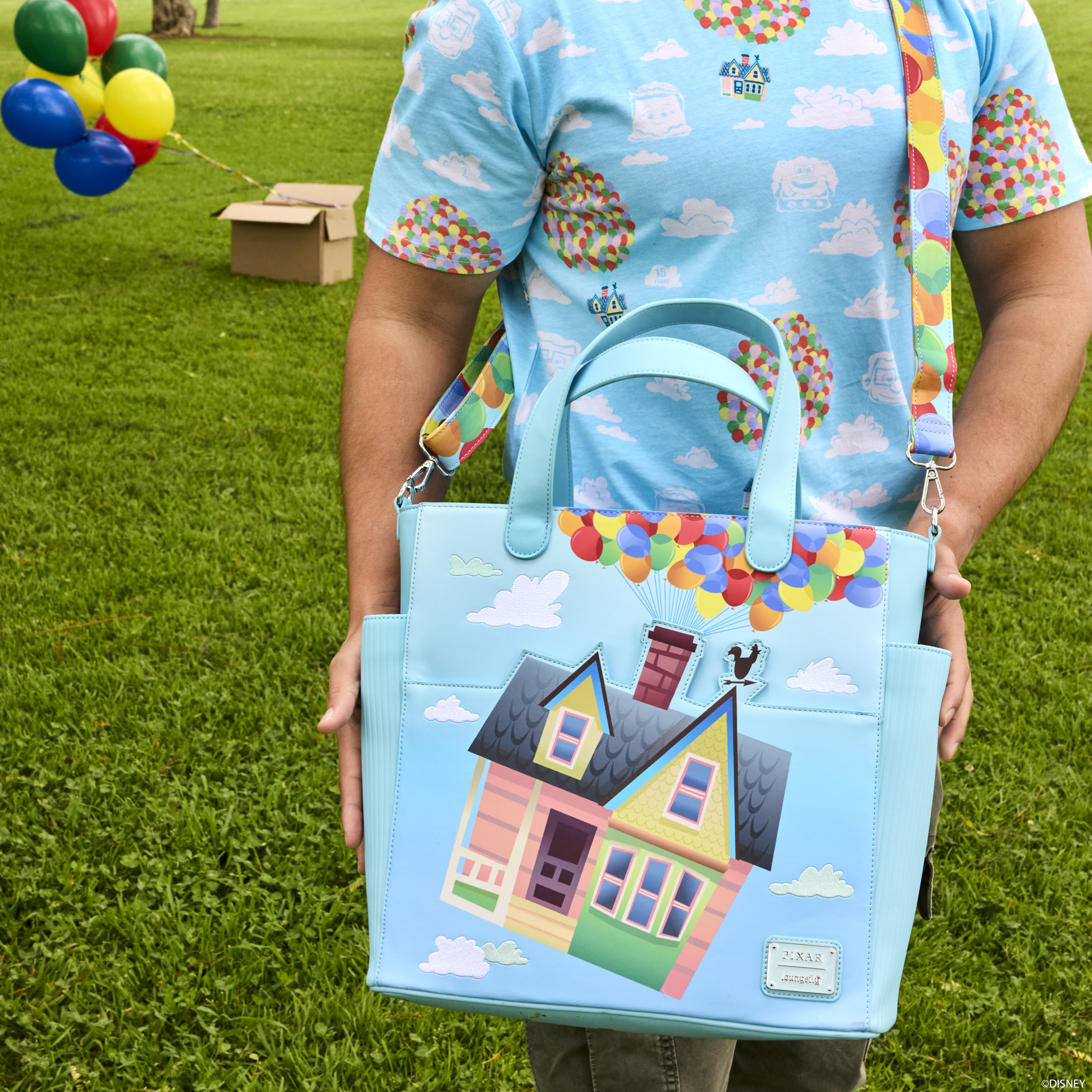 Alternative view of Up Balloon House Convertible Backpack & Tote Crossbody Bag