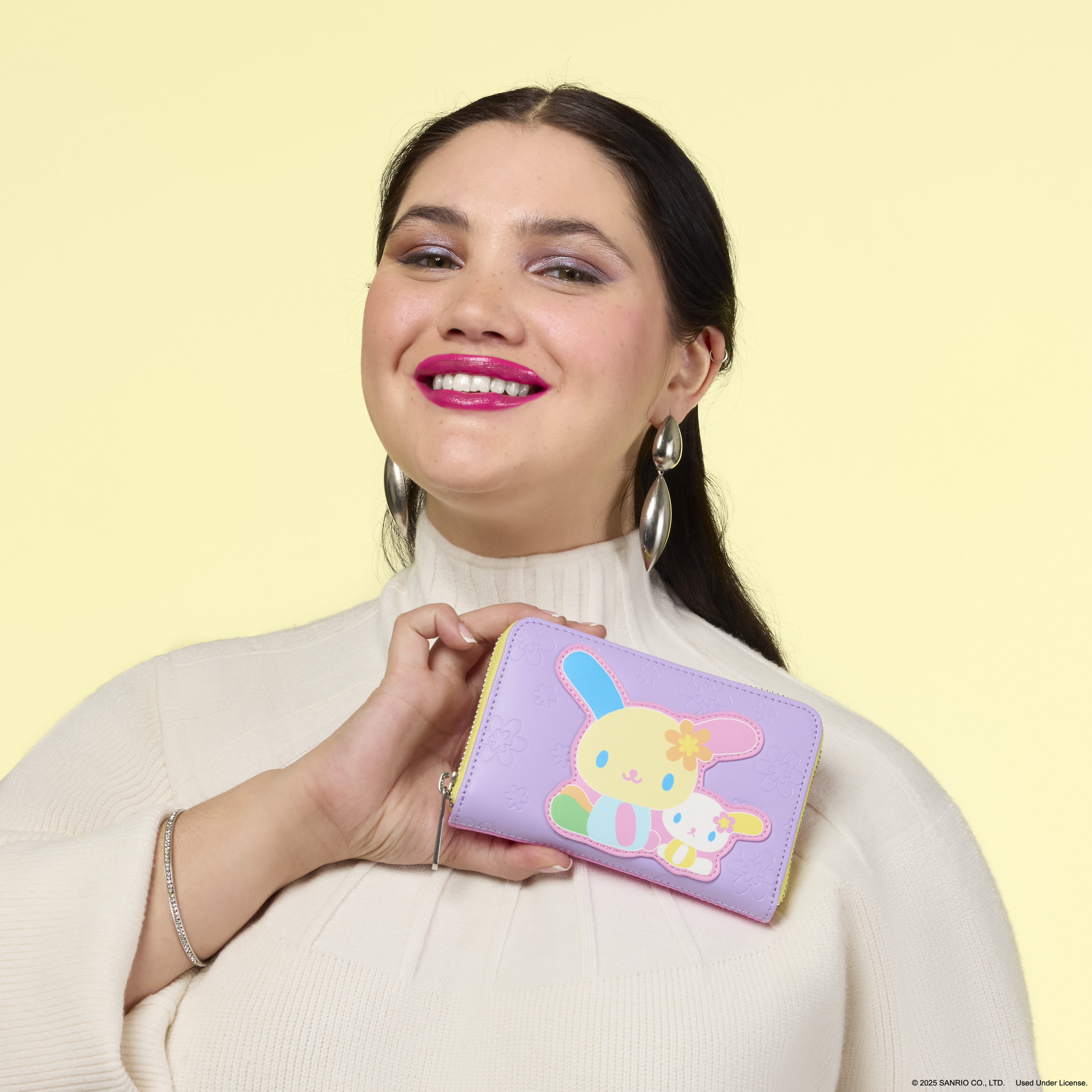 Alternative view of Sanrio Exclusive U*SA*HA*NA Color Block Zip Around Wallet