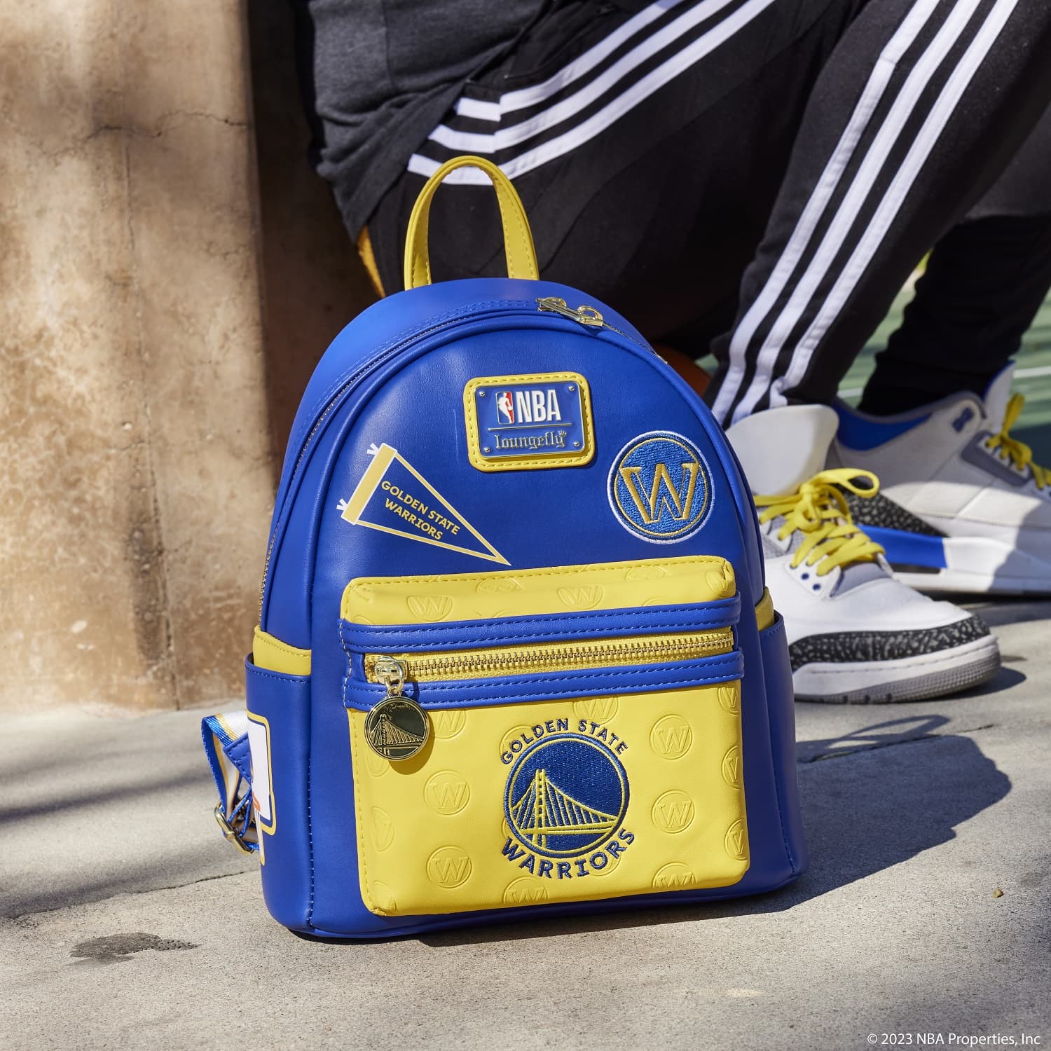 Alternative view of NBA Golden State Warriors Patch Icons Mini Backpack