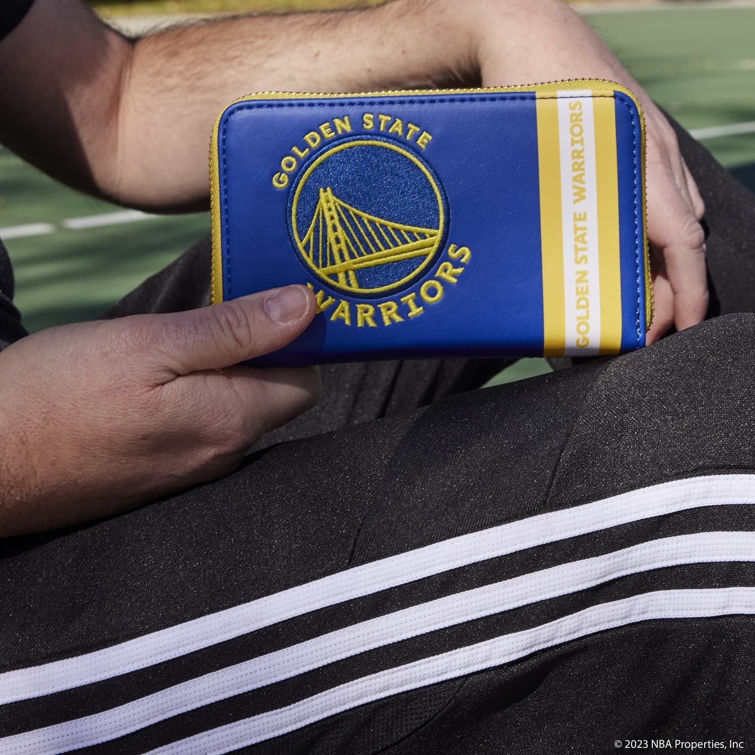 Alternative view of NBA Golden State Warriors Patch Icons Zip Around Wallet