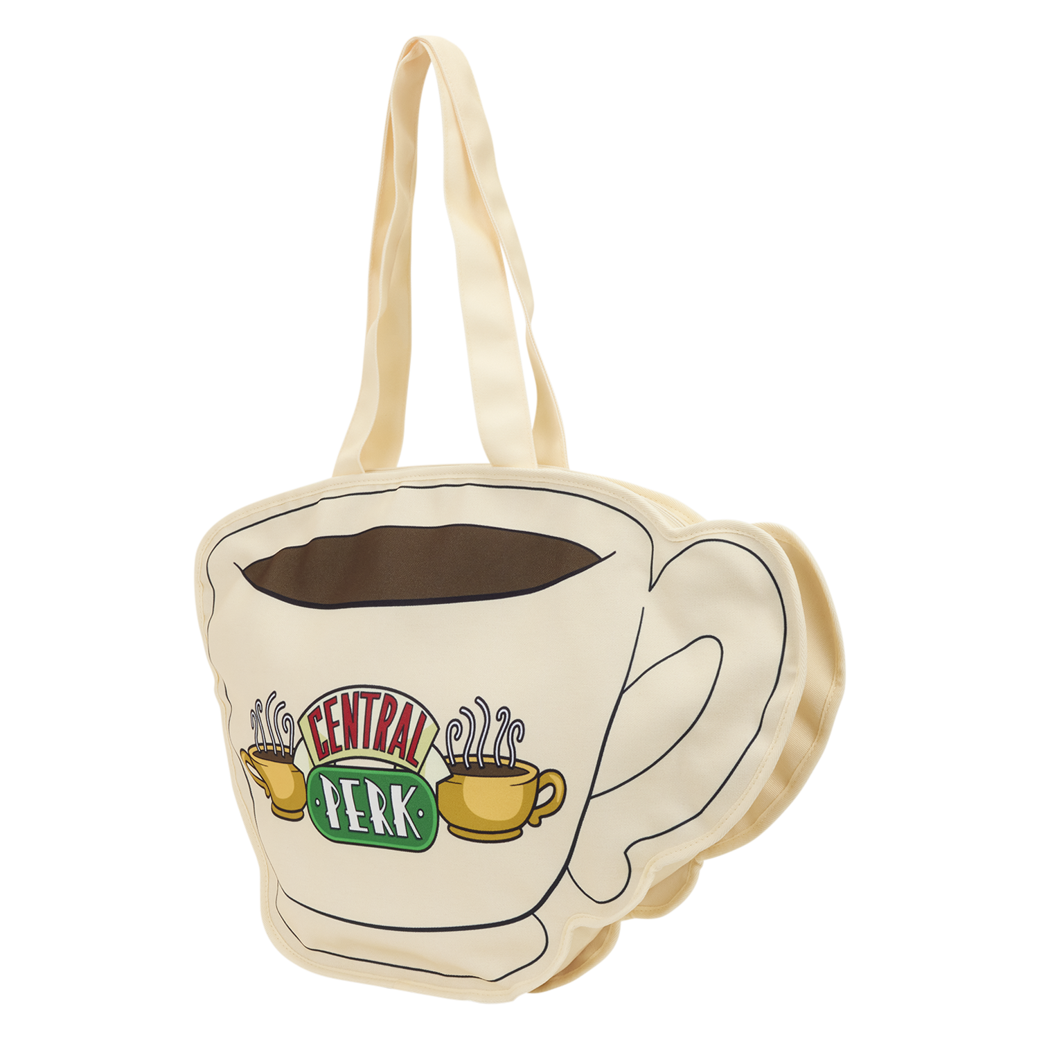 Friends Central Perk Coffee Cup Oversized Canvas Tote Bag - Image 3