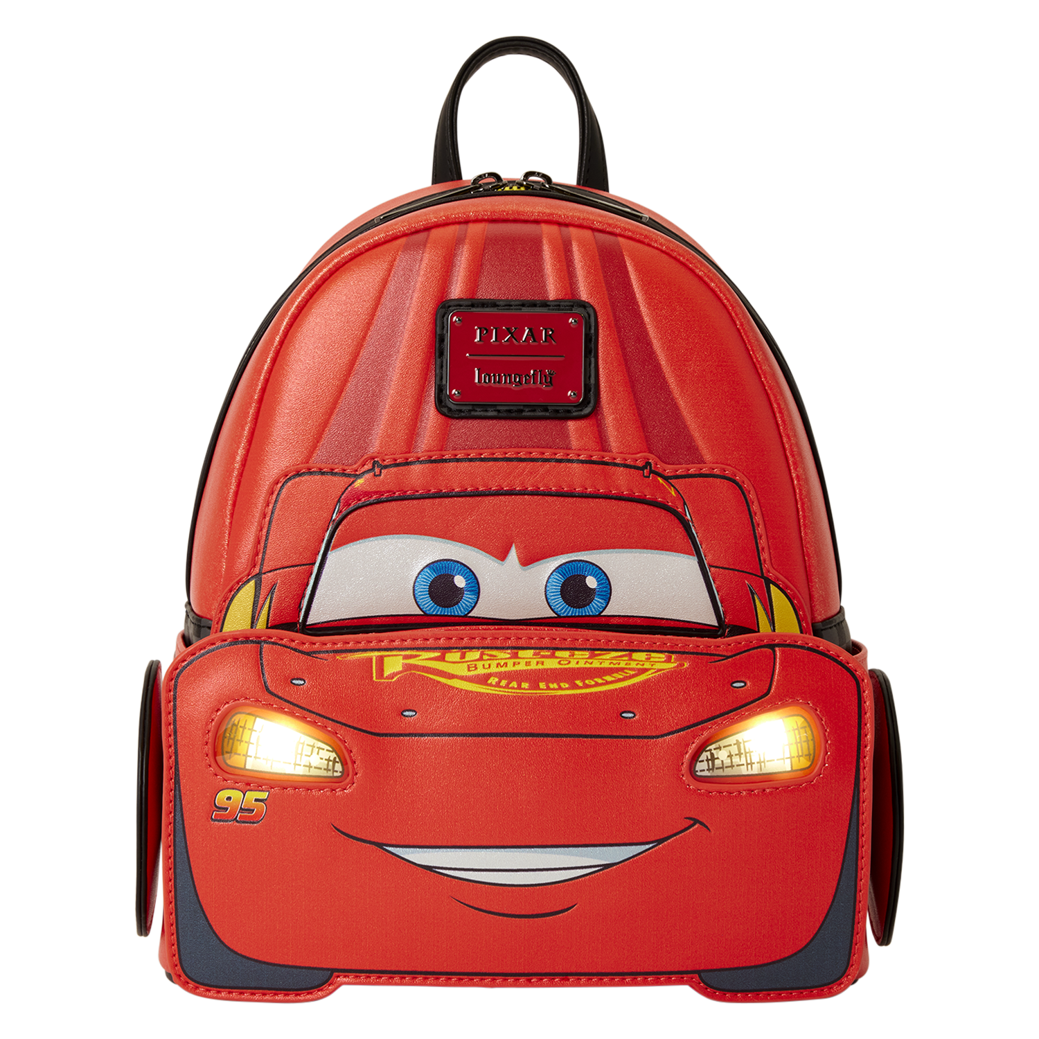 Cars 20th Anniversary Lightning McQueen Cosplay Light-Up Mini Backpack - Image 3