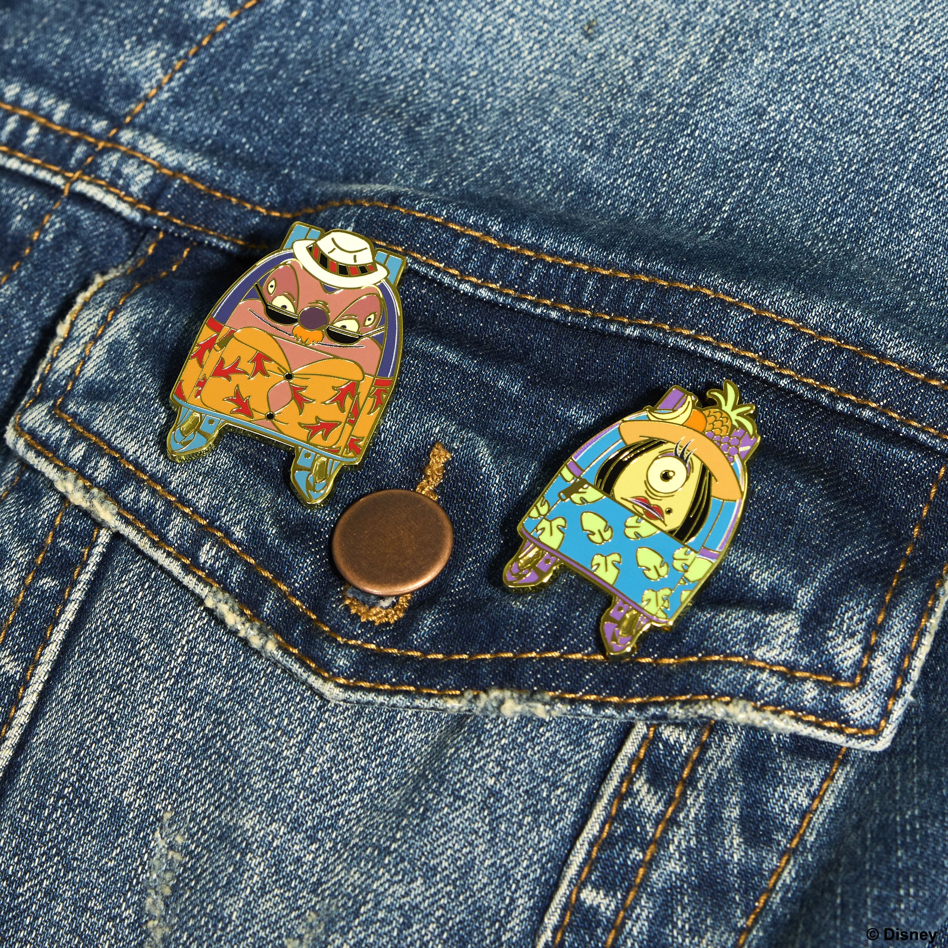 Alternative view of D23 Exclusive Lilo & Stitch Jumba and Pleakley 2-Pack Pin Set