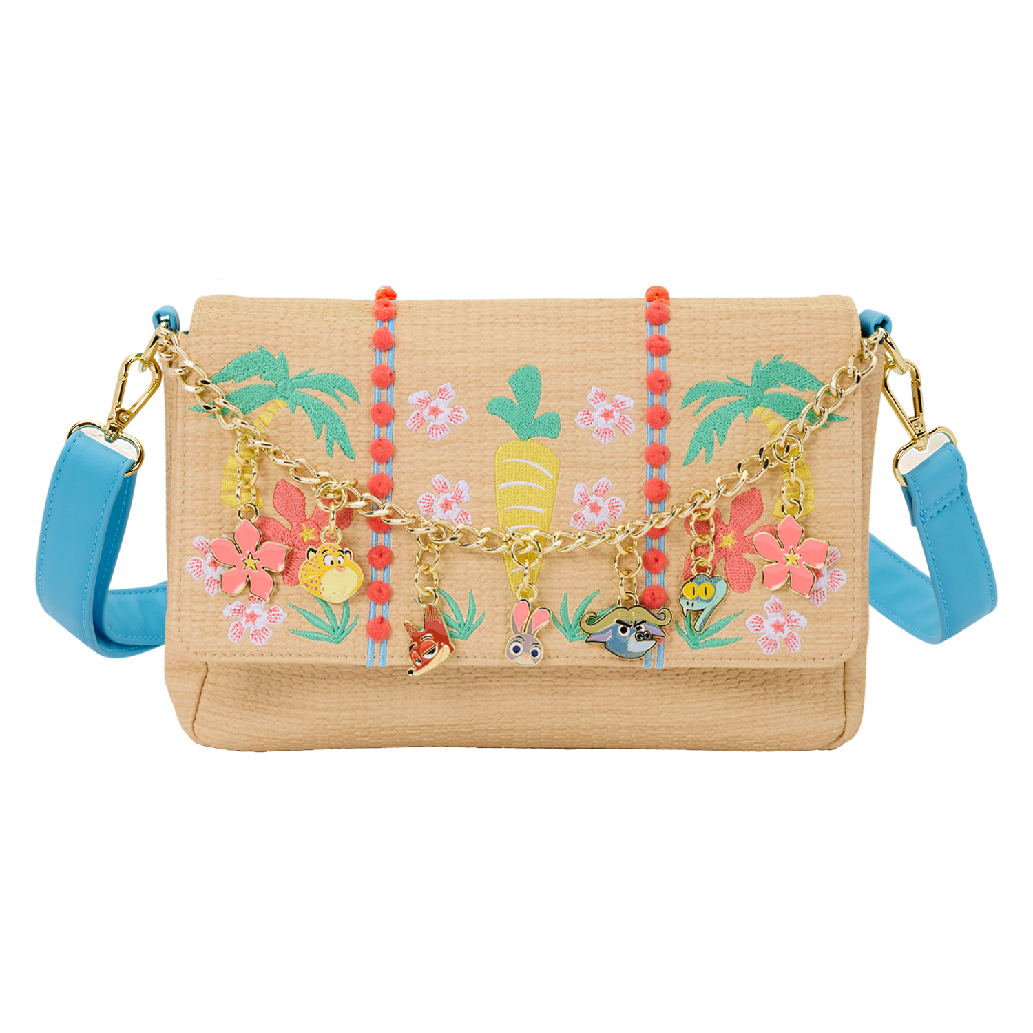 Zootopia 2 Embroidered Charm Crossbody Bag