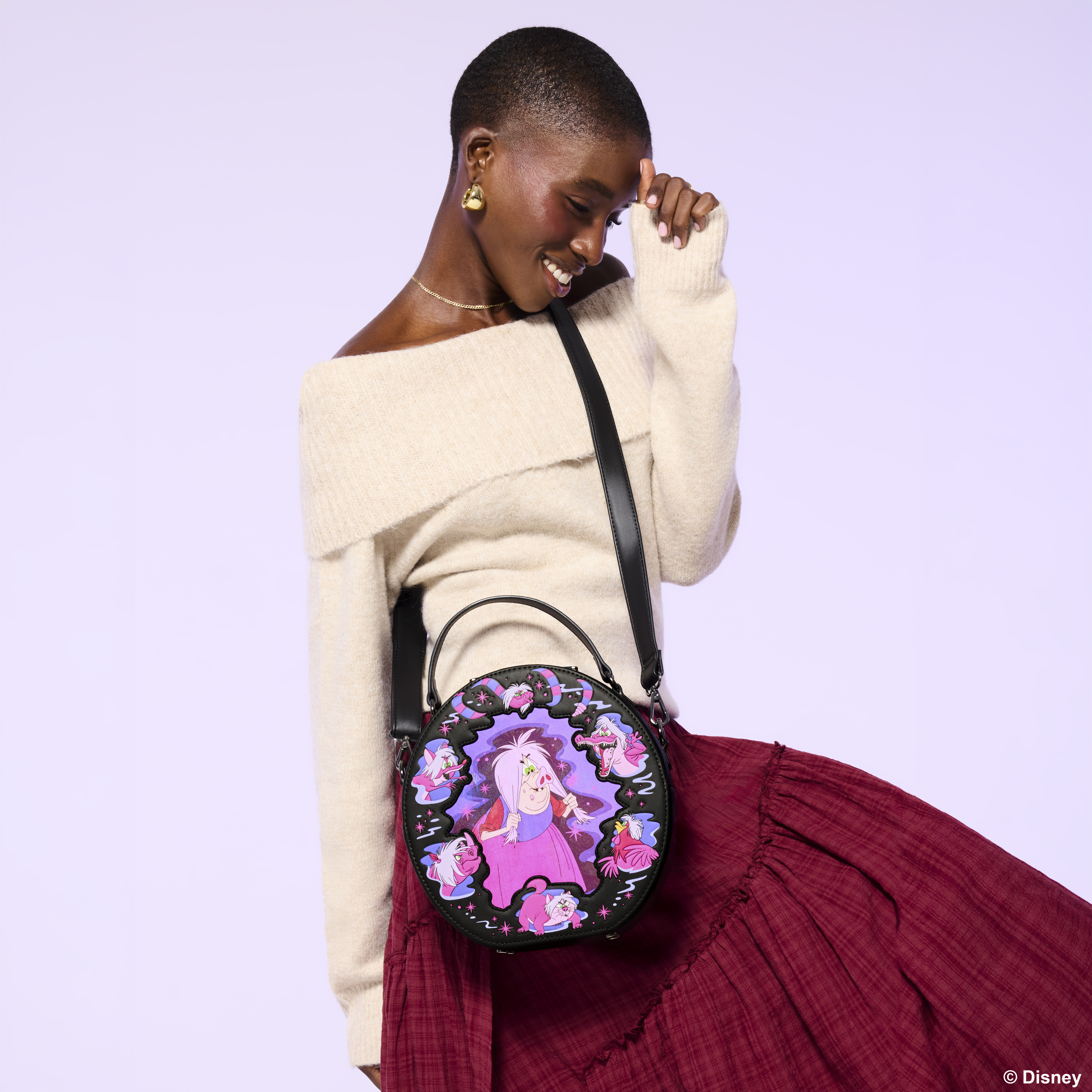 Alternative view of The Sword in the Stone Madam Mim Lenticular Crossbody Bag